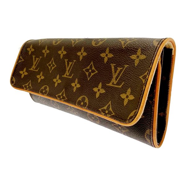 196606 2 LOUIS VUITTON Monogram PVC Pochette Twin GM Shoulder Bag Brown