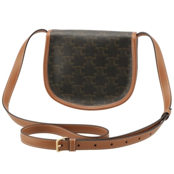 196702bzj 2 Celine Mini Bouzas Triomphe Canvas Crossbody Pochette Bag