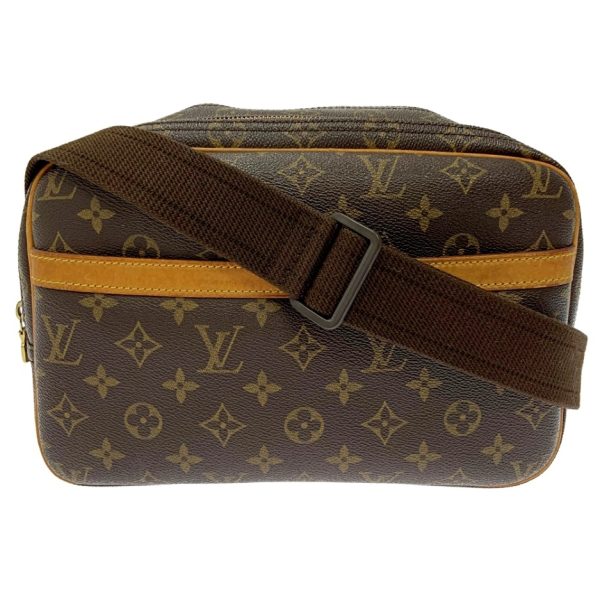 196923 1 Louis Vuitton Monogram Reporter PM Shoulder Bag Brown