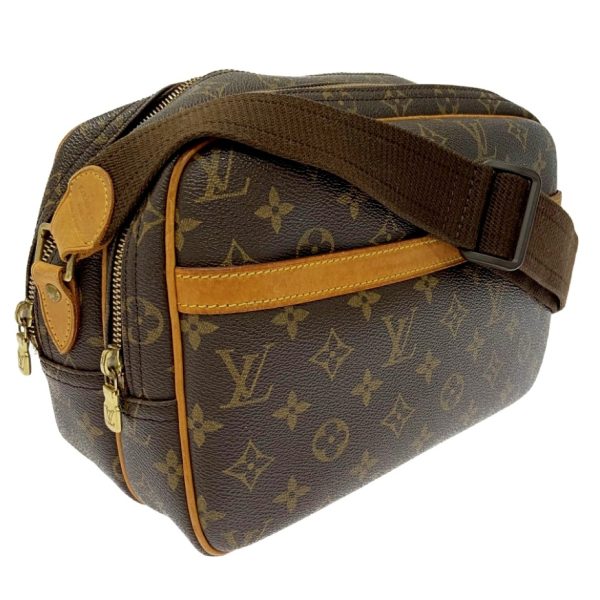 196923 3 Louis Vuitton Monogram Reporter PM Shoulder Bag Brown