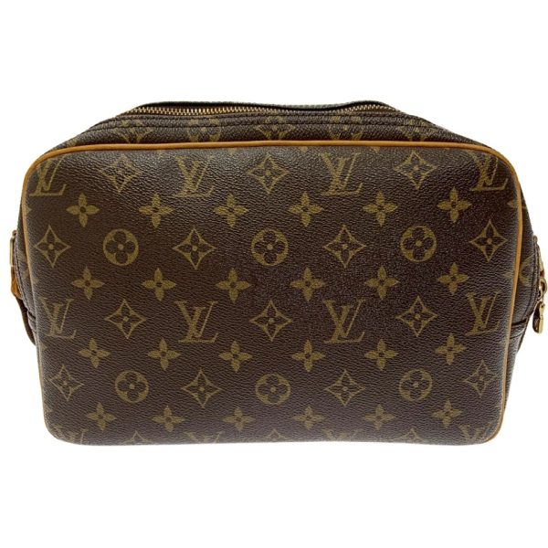 196923 4 Louis Vuitton Monogram Reporter PM Shoulder Bag Brown