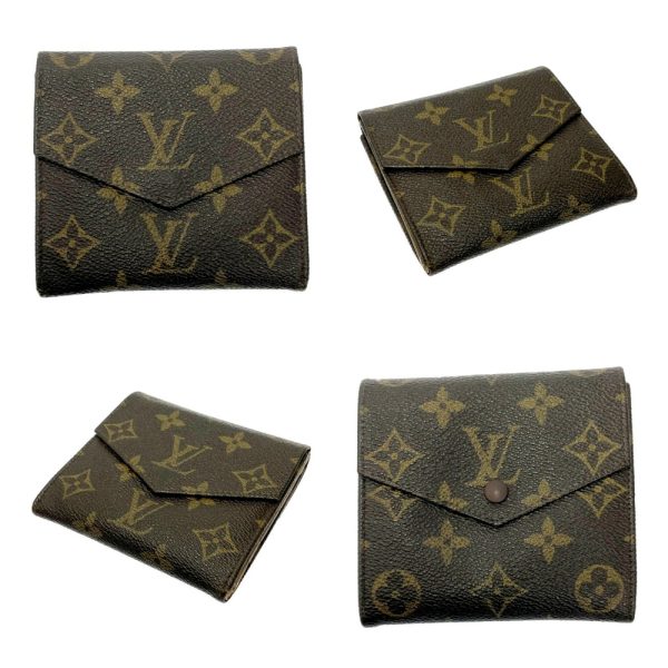 196946 8 Louis Vuitton Monogram Wallet 3 Piece Set Brown Long Wallet