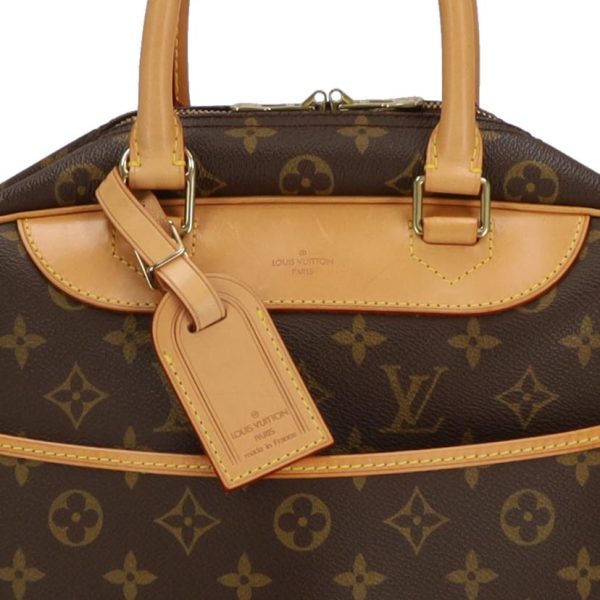 19699 6 Louis Vuitton Bowling Vanity Old Deauville Monogram Bag Brown