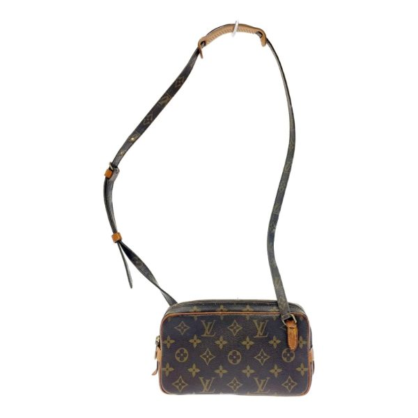 197053 1 Louis Vuitton Monogram Pochette Marly Bandouliere Shoulder Bag Brown