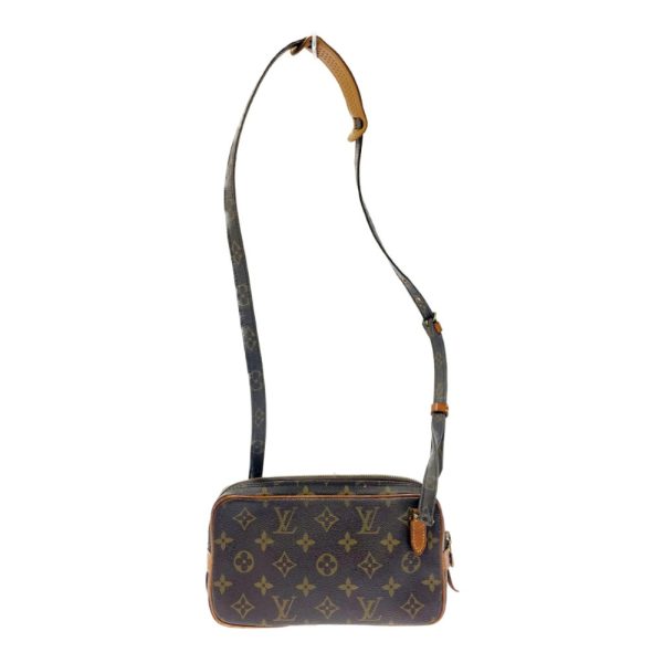 197053 5 Louis Vuitton Monogram Pochette Marly Bandouliere Shoulder Bag Brown