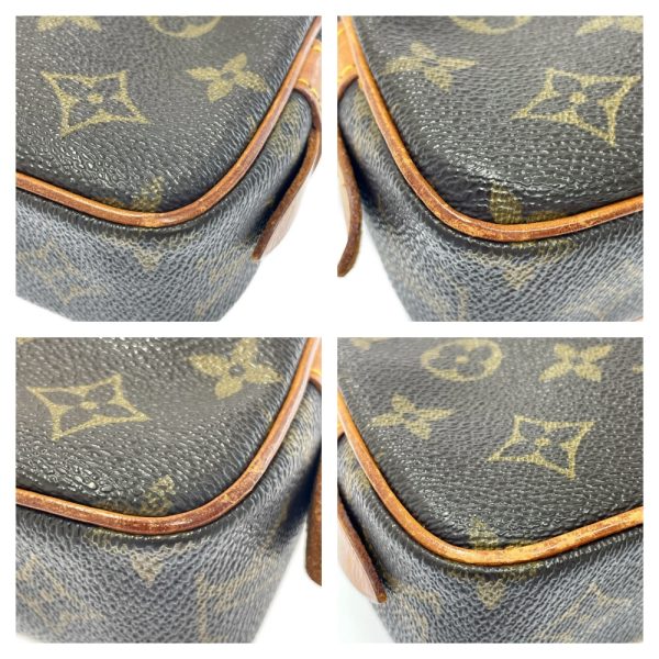 197053 7 Louis Vuitton Monogram Pochette Marly Bandouliere Shoulder Bag Brown