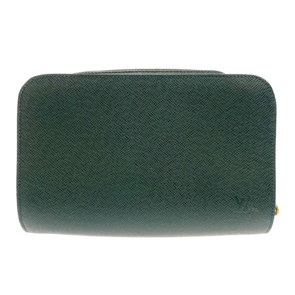 197135 1 Louis Vuitton Taiga Leather Baikal Shoulder Bag Green