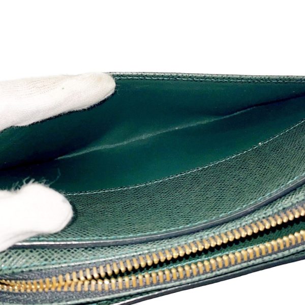 197135 8 Louis Vuitton Taiga Leather Baikal Shoulder Bag Green