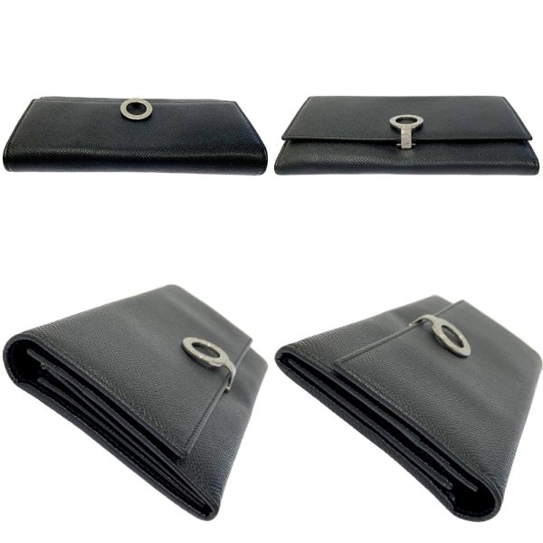 197138 6 Bvlgari Leather Bvlgari Bvlgari Long Wallet Black