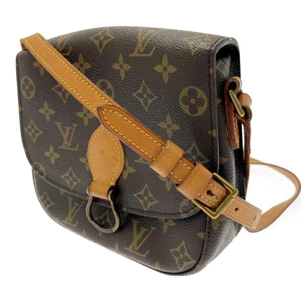 197190 3 Louis Vuitton Monogram Saint Cloud MM Shoulder Bag Brown