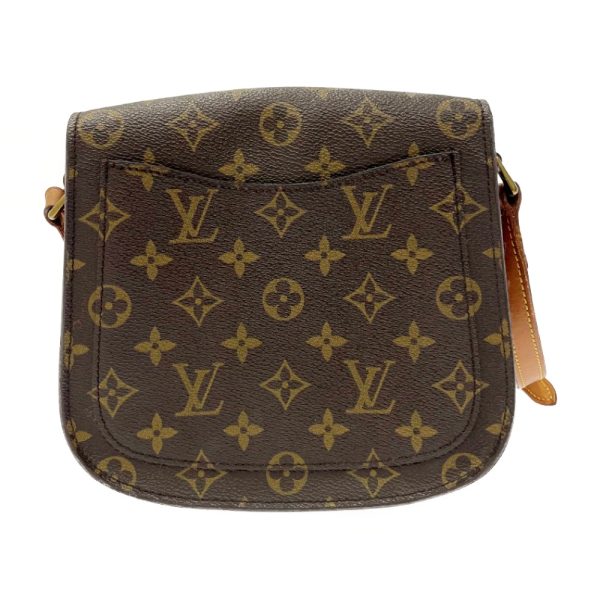 197190 4 Louis Vuitton Monogram Saint Cloud MM Shoulder Bag Brown