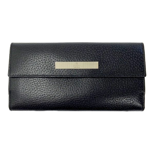 197241 1 Gucci Leather Folding Wallet Black