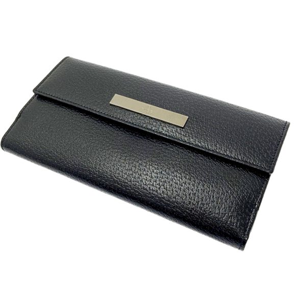 197241 2 Gucci Leather Folding Wallet Black