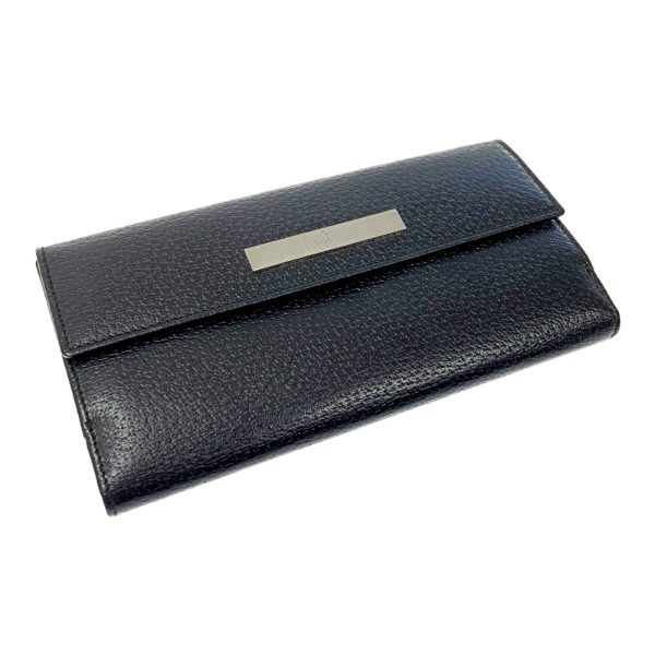 197241 3 Gucci Leather Folding Wallet Black