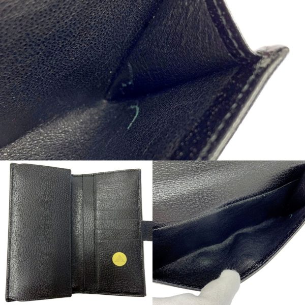 197241 7 Gucci Leather Folding Wallet Black