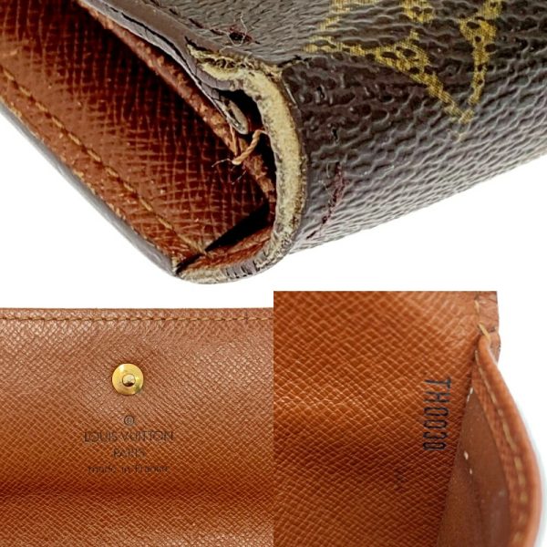 197260 4 Louis Vuitton Monogram Wallet 3 Piece Set Brown Long Wallet