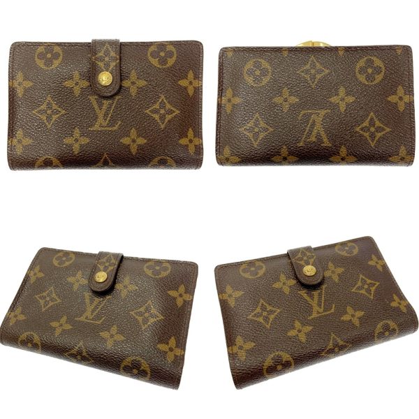 197260 8 Louis Vuitton Monogram Wallet 3 Piece Set Brown Long Wallet