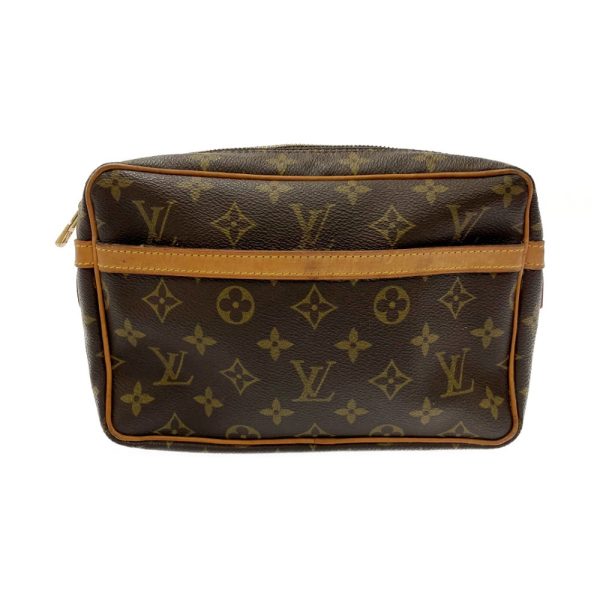 197495 1 Louis Vuitton Monogram Compiegne 23 Shoulder Bag Brown