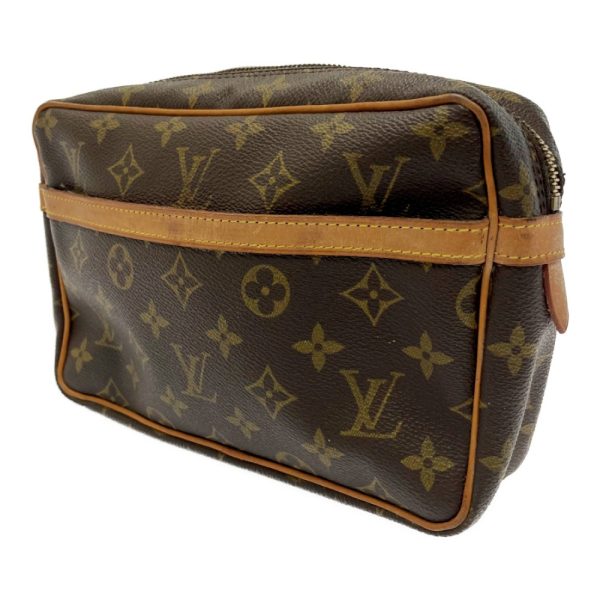 197495 3 Louis Vuitton Monogram Compiegne 23 Shoulder Bag Brown