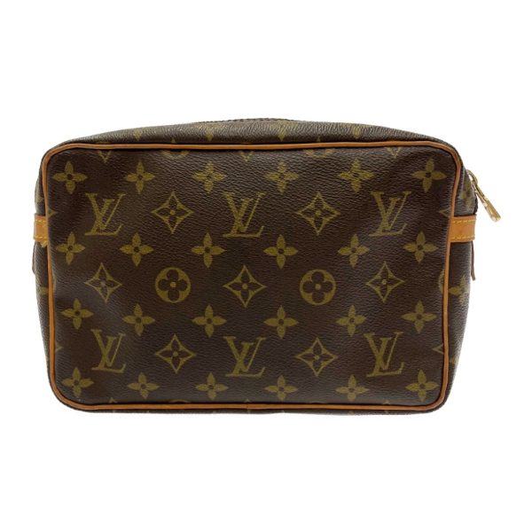 197495 4 Louis Vuitton Monogram Compiegne 23 Shoulder Bag Brown