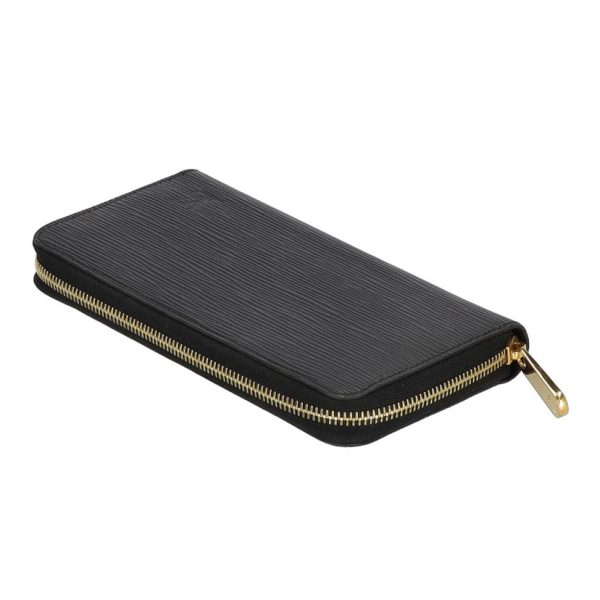 19750 3 Louis Vuitton Zippy Wallet Epi Wallet Noir