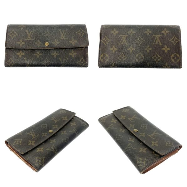 197536 3 LOUIS VUITTON Monogram PVC Wallet 3 Piece Set Brown