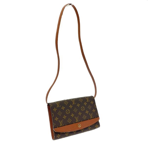 197552 2 Louis Vuitton Monogram Bordeaux 24 Shoulder Bag Brown