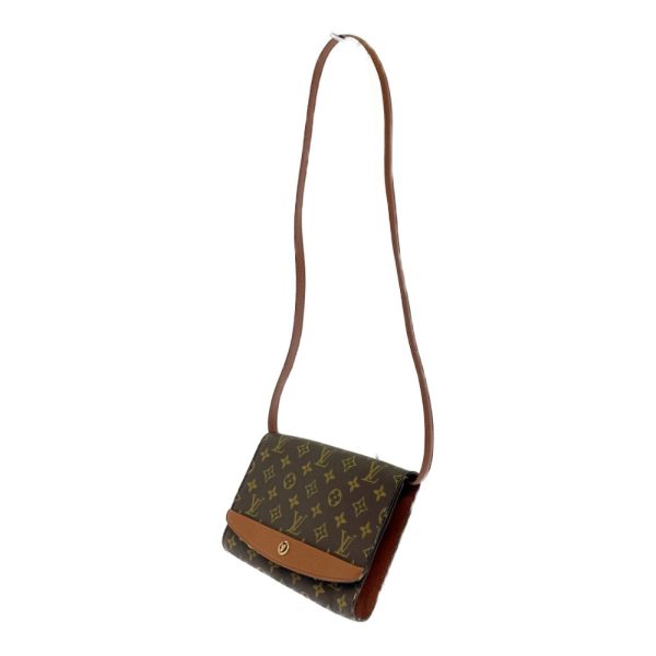 197552 3 Louis Vuitton Monogram Bordeaux 24 Shoulder Bag Brown