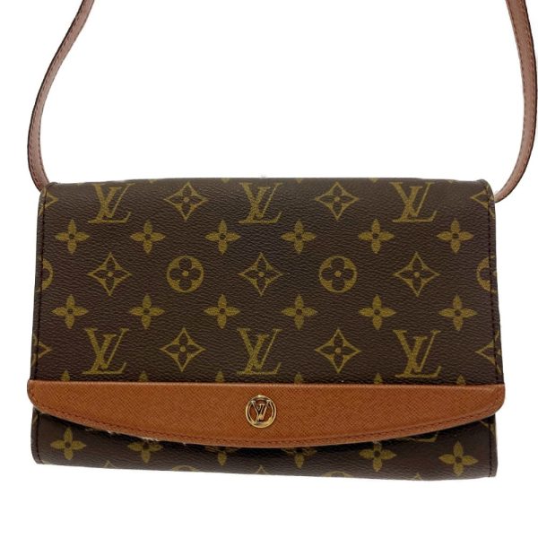 197552 4 Louis Vuitton Monogram Bordeaux 24 Shoulder Bag Brown