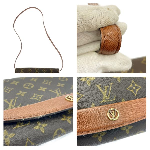 197552 8 Louis Vuitton Monogram Bordeaux 24 Shoulder Bag Brown