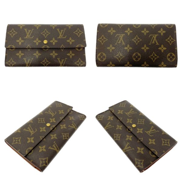 197576 4 LOUIS VUITTON Monogram PVC Wallet 3 Piece Set Brown