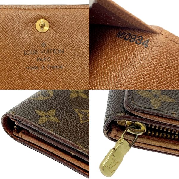 197579 12 Louis Vuitton Monogram Wallet 3 Piece Set Brown Long Wallet