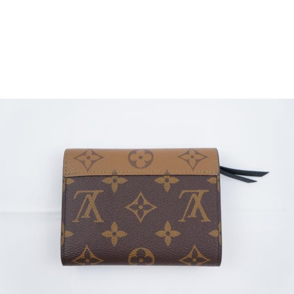 19761 2 Louis Vuitton Portefeuil Victorine Monogram Reverse Wallet Brown