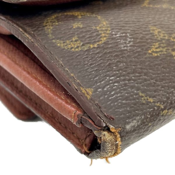 197655 10 Louis Vuitton Monogram Wallet 3 Piece Set Brown Long Wallet