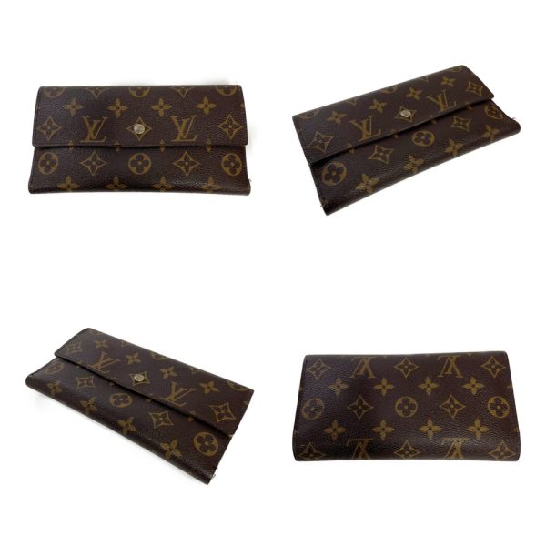 197655 2 Louis Vuitton Monogram Wallet 3 Piece Set Brown Long Wallet