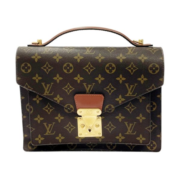 197663 1 Louis Vuitton Monogram Monceau 28 Handbag Brown