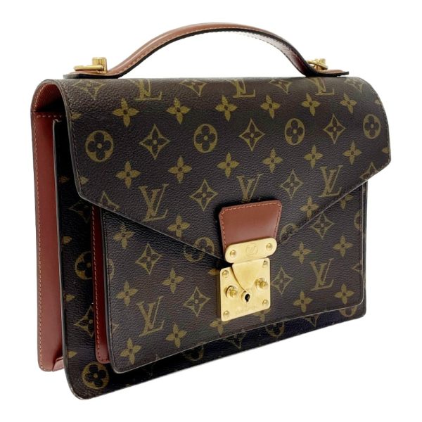 197663 2 Louis Vuitton Monogram Monceau 28 Handbag Brown