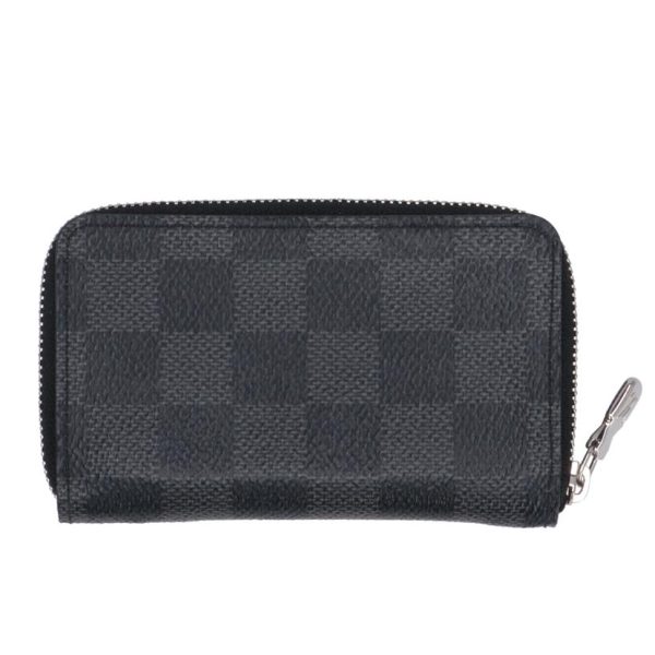 19767 2 Louis Vuitton Zippy Coin Purse Damier Wallet Graphite