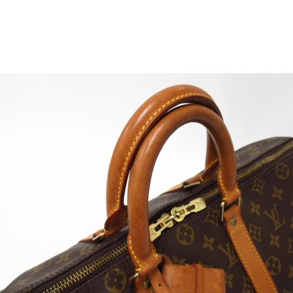 19804 4 Louis Vuitton Keepall 45 Monogram Duffle Bag Brown