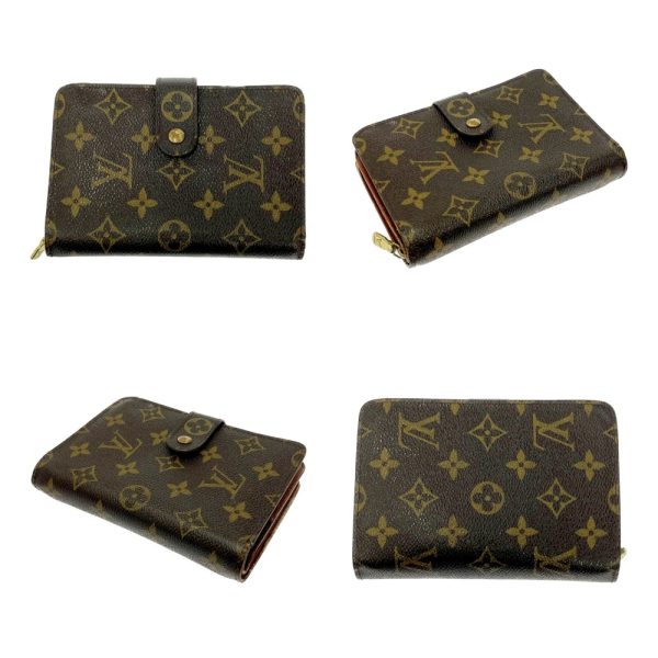 198110 4 Louis Vuitton Monogram Wallet 3 Piece Set Brown Long Wallet