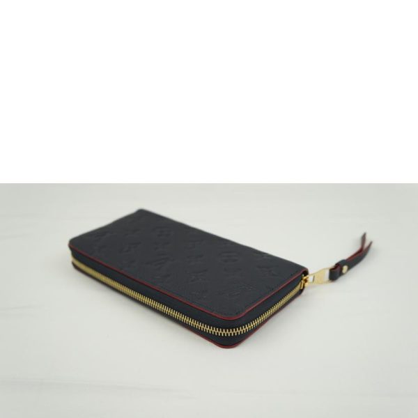 19815 3 Louis Vuitton Zippy Wallet Empreinte Wallet Marine Rouge