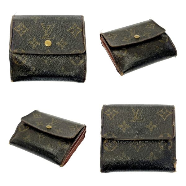 198152 8 Louis Vuitton Monogram Wallet 3 Piece Set Brown Long Wallet