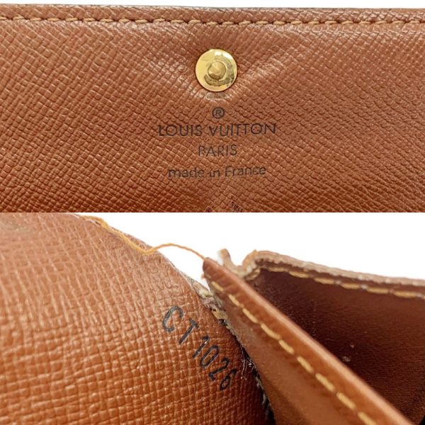 198159 4 Louis Vuitton Monogram Wallet 3 Piece Set Brown Long Wallet