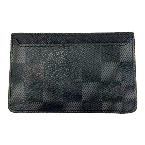 198275 1 Louis Vuitton Damier Graphite Neo Porto Cult Card Case Black