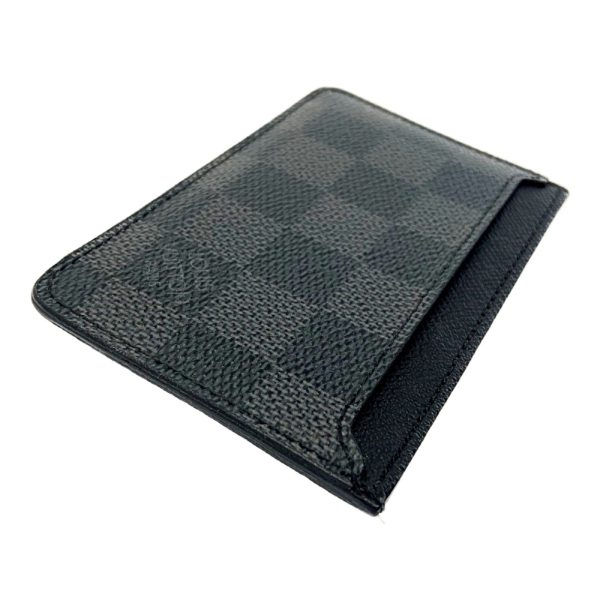 198275 4 Louis Vuitton Damier Graphite Neo Porto Cult Card Case Black