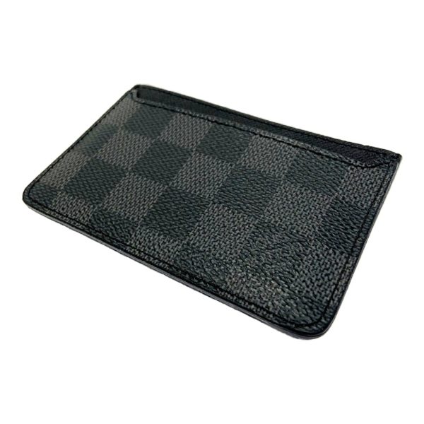 198275 5 Louis Vuitton Damier Graphite Neo Porto Cult Card Case Black