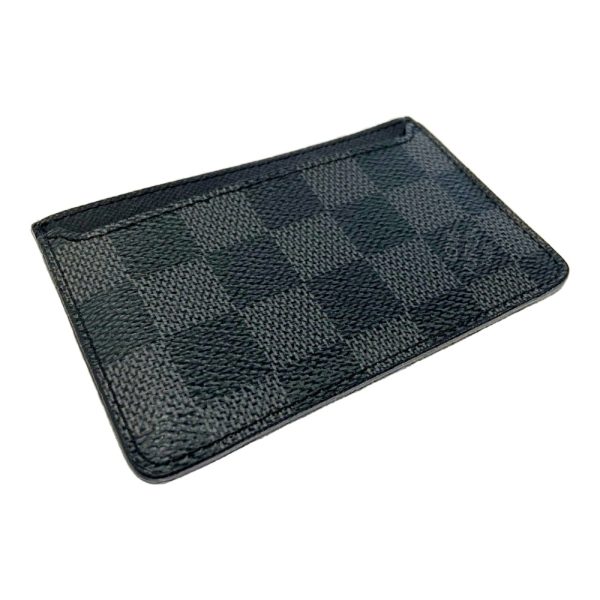 198275 6 Louis Vuitton Damier Graphite Neo Porto Cult Card Case Black