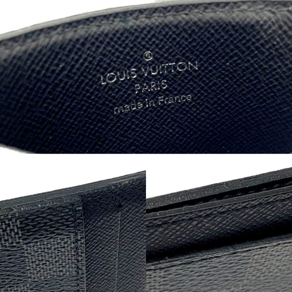 198275 9 Louis Vuitton Damier Graphite Neo Porto Cult Card Case Black