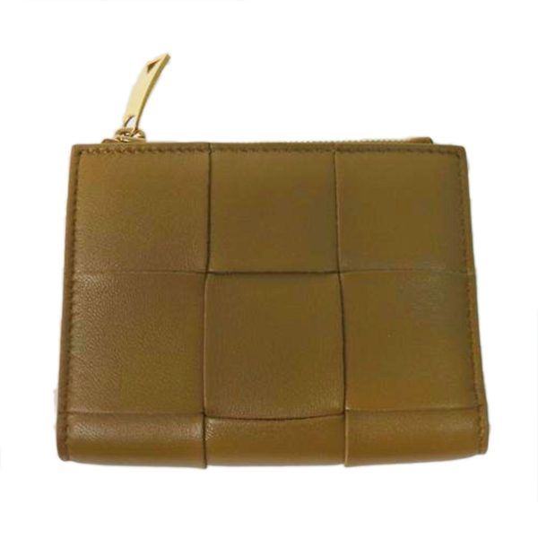 19837 1 Bottega Veneta Cassette Intrecciato Compact Wallet