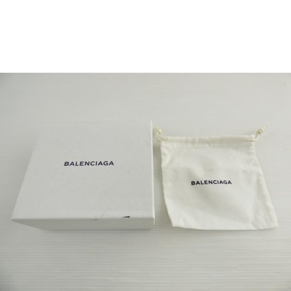 19842 7 Balenciaga Compact Trifold Wallet Bag Black